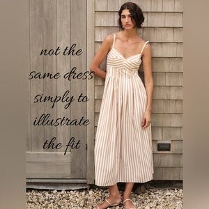 SunoCo Paris Strappy Textured Maxi Dress - Beige & Gold